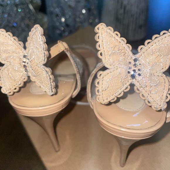 ❤️SOLD❤️ Christian Louboutin Chantilly Patent Hot Spring 100mm - Picture 7 of 11